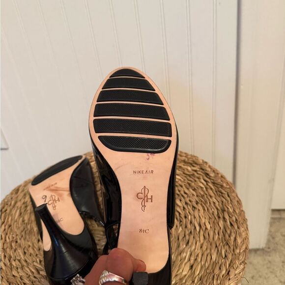 Cole Haan Nike Air Black Slingback Heels - 8.5 - Great Condition - Picture 8 of 9